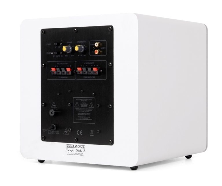 Subwoofer Attivo Dynavoice Challenger SUB-8 Bianco – 8'', 90W RMS, Risposta 25-180Hz!